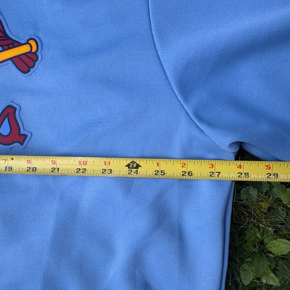Majestic Cooperstown Collection Cardinals Jersey Mens 2X‎ Blue MLB